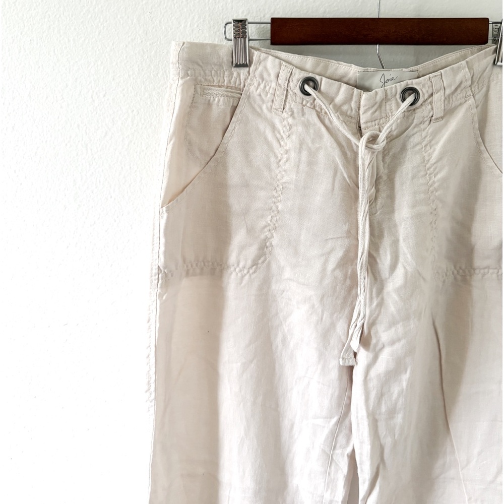 Joie Linen Wide Leg Drawstring Pants